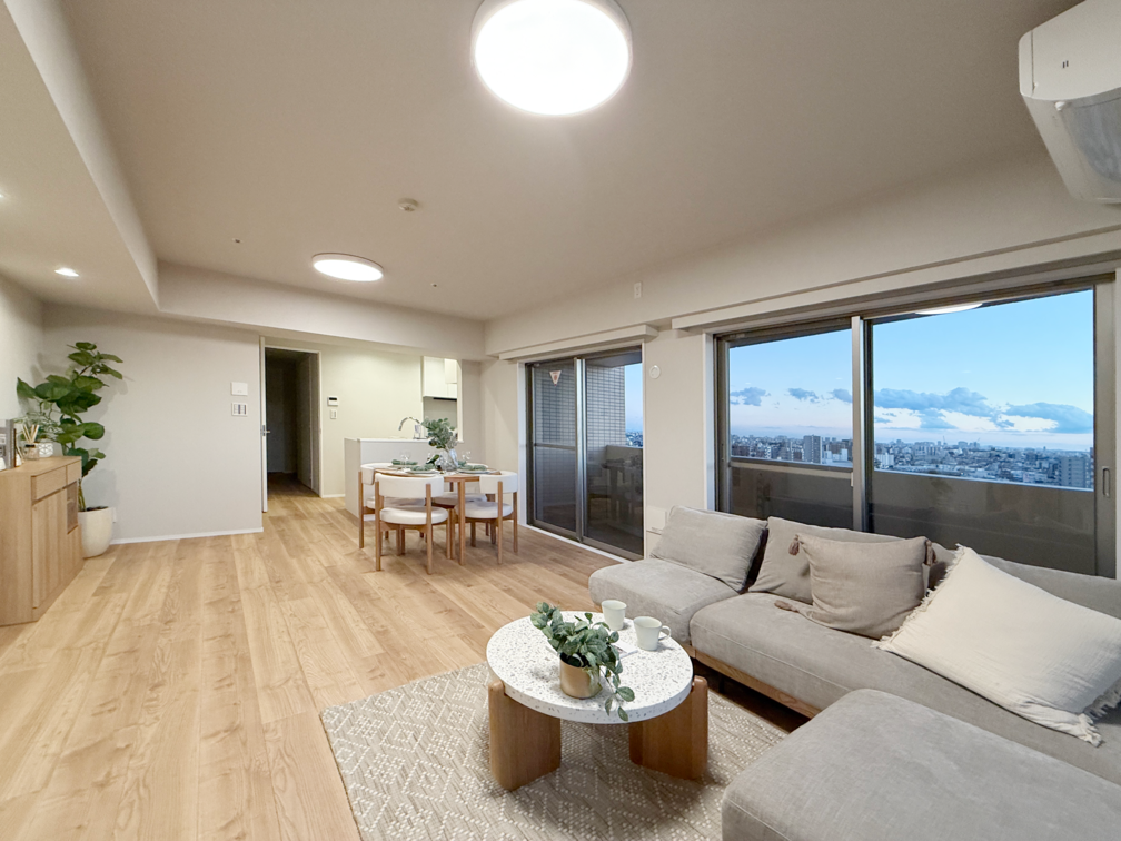 家具のラインに干渉させる