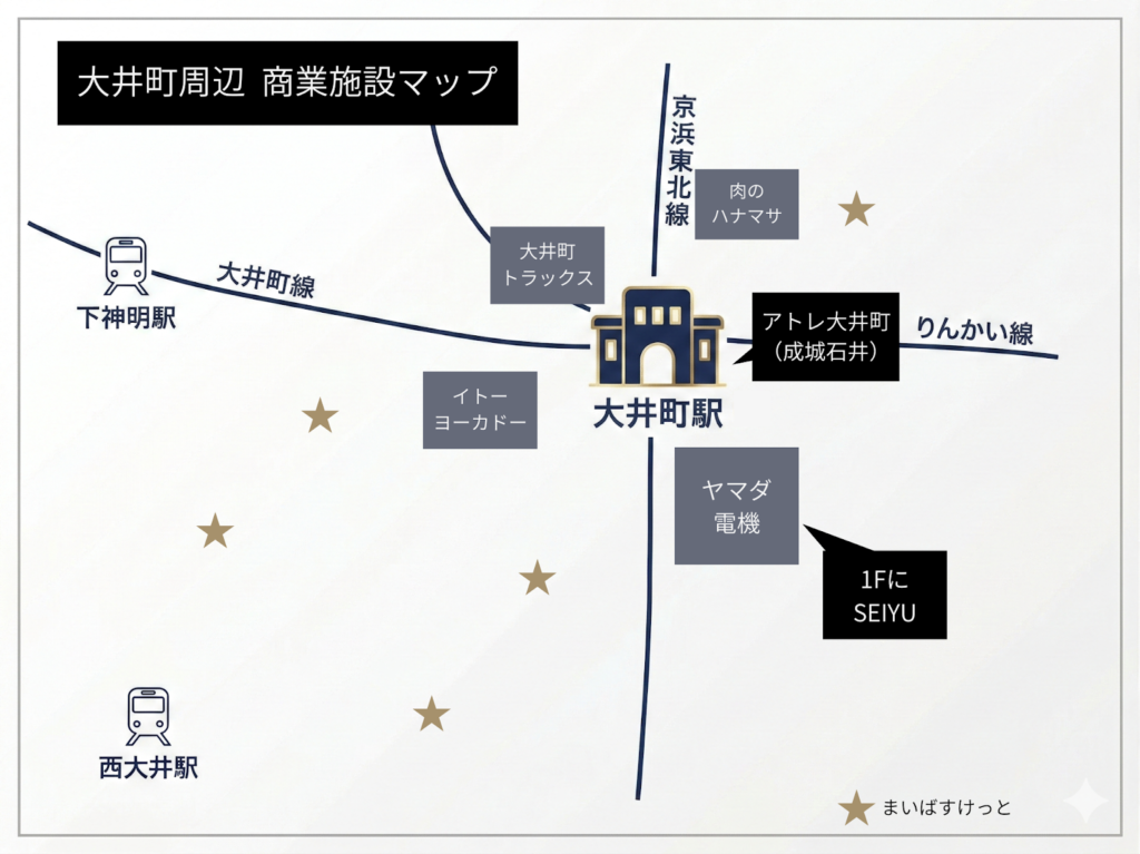 商業施設マップ 大井町