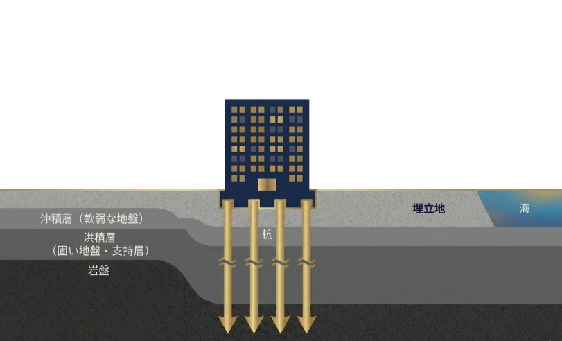湾岸エリアに建つタワーマンション