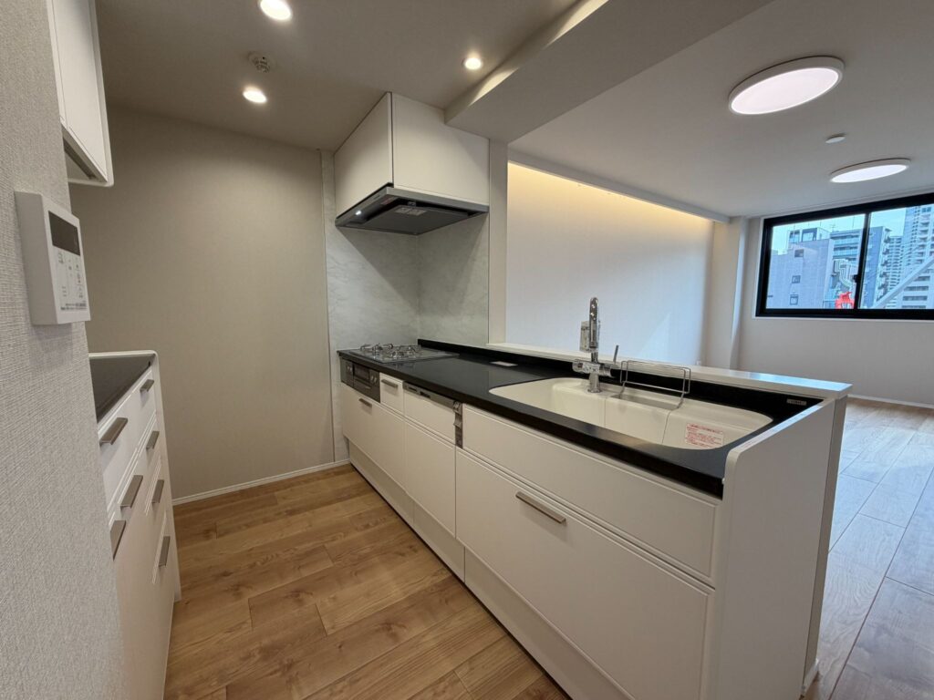 腰壁で生活感を隠す