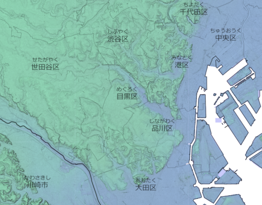 城南五山ハザードマップ