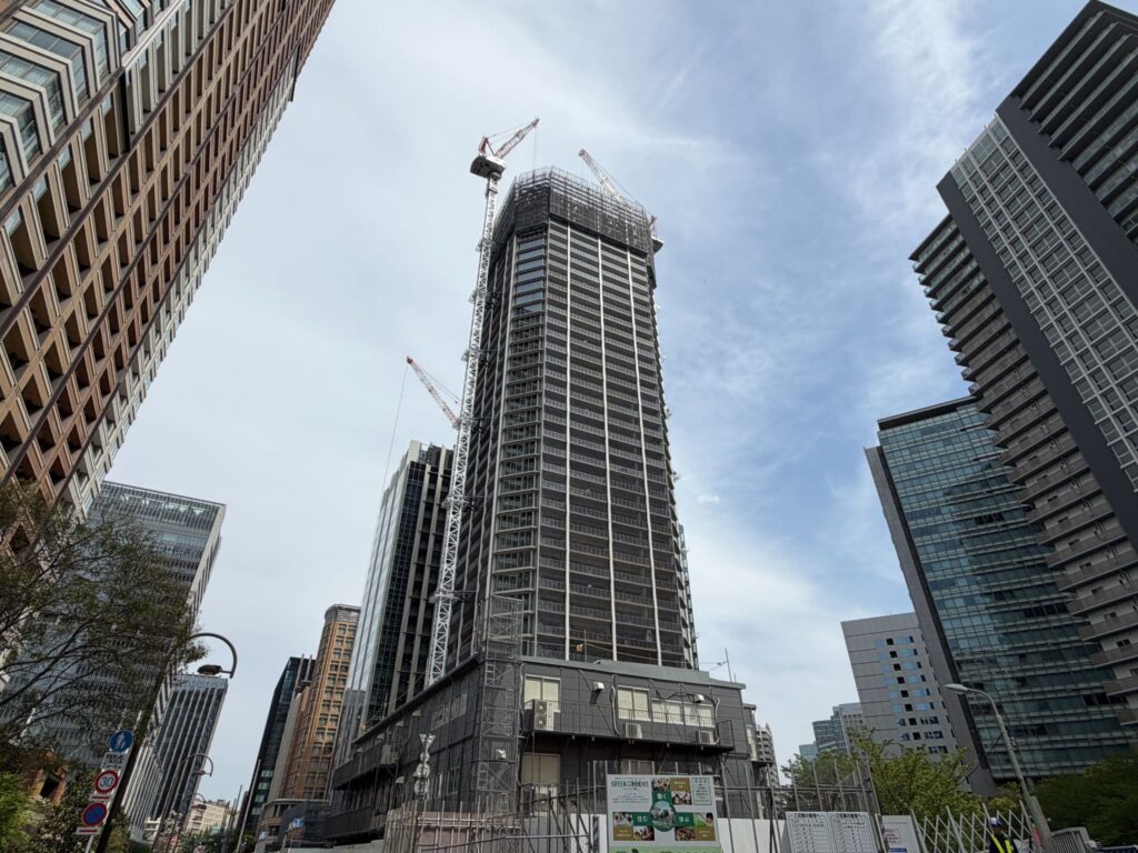 建設中の大崎リバーウォークガーデン